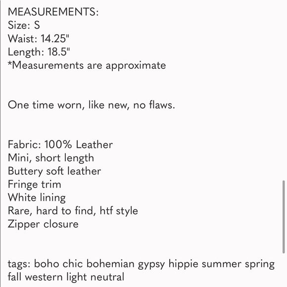 Spell Leather Fringe Skirt - Picture 10 of 10